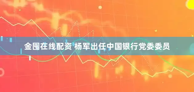 金囤在线配资 杨军出任中国银行党委委员