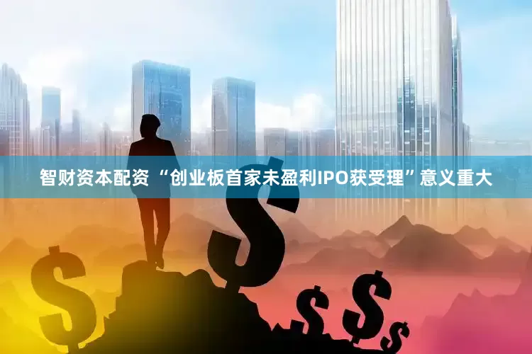 智财资本配资 “创业板首家未盈利IPO获受理”意义重大